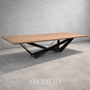 Amavi Solid Oak Dining Table Chamfered Edge