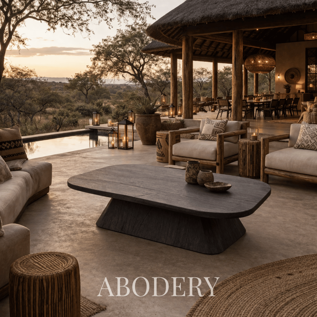 African Mahogany Trove Coffee Table - Image 2